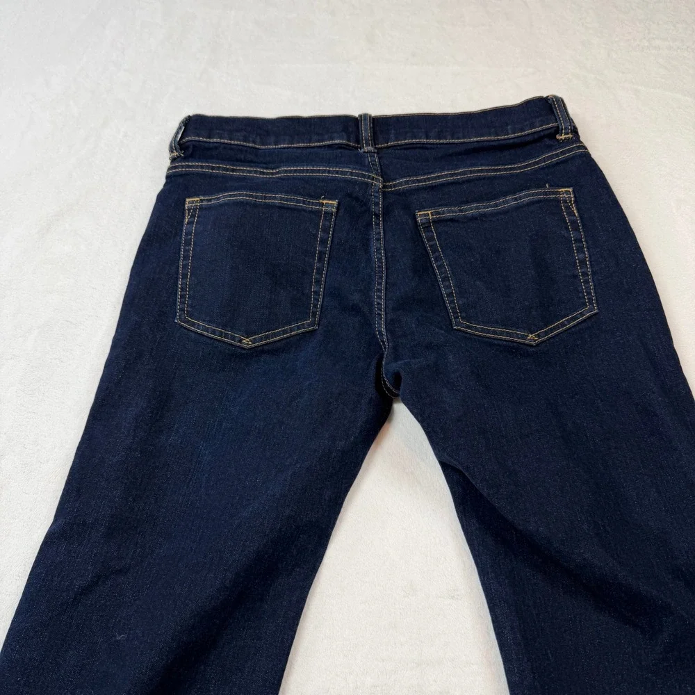 Gap‎ Straight Jeans Boys 16 Husky Blue Good Stretch Dark Wash 486881